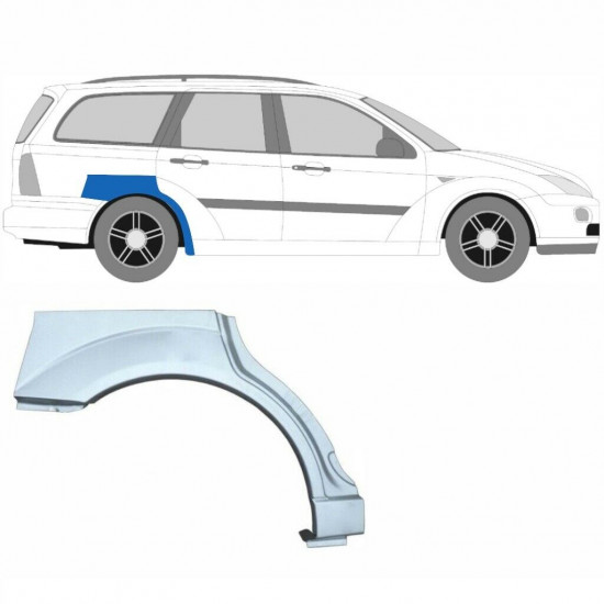 Lem zadného blatníka pre Ford Focus 1998-2007 / Ľavá+Pravá / COMBI / Sada 6292