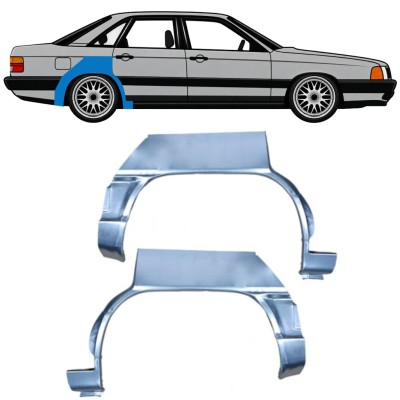 Lem zadného blatníka pre Audi 100 C3 1982-1990 / Ľavá+Pravá / Sada 9993