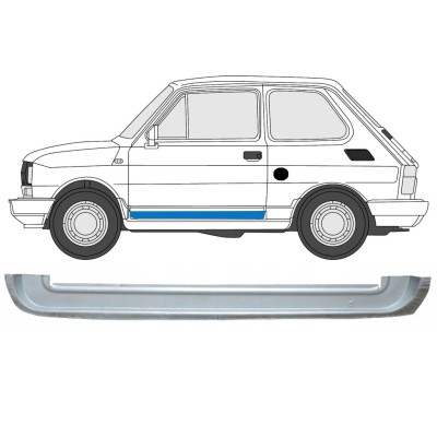 Opravný plech predných dverí vnútorný pre Fiat 126p 1972-2000 / Ľavý 17264