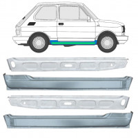 Opravný plech prahu vnútorný + vonkajší pre Fiat 126p 1972-2000 11718