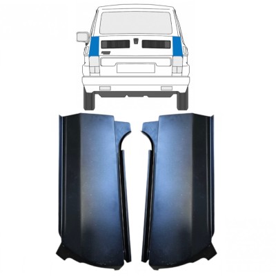 Opravný plech zadného rohu pre Fiat 126p 1972-2000 / Ľavá+Pravá / Sada 14961