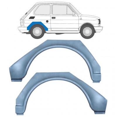 Lem zadného blatníka pre Fiat 126p 1972-2000 / Ľavá+Pravá / Sada 9527