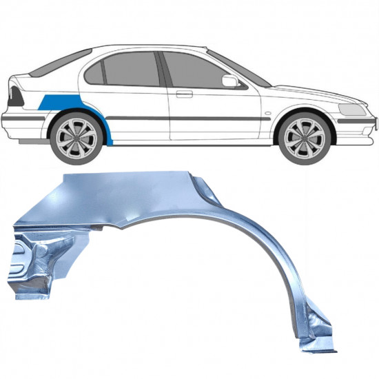 Lem zadného blatníka pre Honda Civic 1995-2001 / Pravá 5257