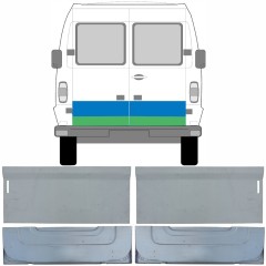 Opravný plech zadných dverí vnútorný + vonkajší pre Mercedes T1 207-410 1977-1995 / Ľavá+Pravá / Sada 9567
