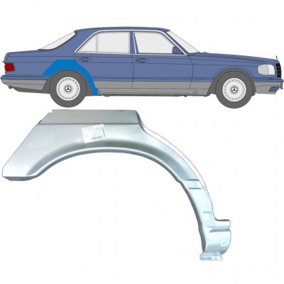 Lem zadného blatníka pre Mercedes S-class 1979-1991 / Pravá 6737