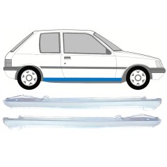 Kompletný prah pre Peugeot 205 1983-1998 / Ľavá+Pravá / Sada 9815
