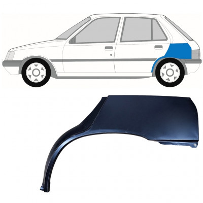 Lem zadného blatníka pre Peugeot 205 1983-1998 / Ľavý 10970