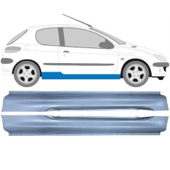 Kompletný prah pre Peugeot 206 206+ 1998-2012 / Ľavá+Pravá / Sada 9248