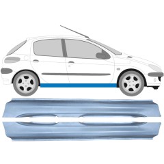 Kompletný prah pre Peugeot 206 206+ 1998-2012 / Ľavá+Pravá / Sada 9247