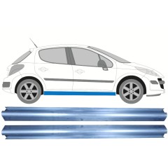 Opravný plech prahu pre Peugeot 207 207+ 2006- / Ľavá+Pravá / Sada 9957