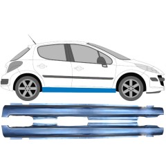 Kompletný prah pre Peugeot 207 207+ 2006- / Ľavá+Pravá / Sada 9234