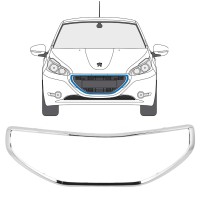 Rám masky chladiča pre Peugeot 208 2012-2015 16197
