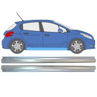 Opravný plech prahu pre Peugeot 208 2012-2019 / Ľavá+Pravá / Sada 16315
