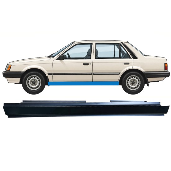 Kompletný prah pre Mazda 323 BF 1985-1989 / Ľavý 12960