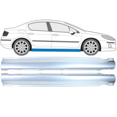 Kompletný prah pre Peugeot 407 2004-2011 / Ľavá+Pravá / Sada 16273
