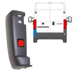 Roh zadného nárazníka s odrazkou pre Fiat Ducato 2006-2018 / Ľavý / Sada 9728