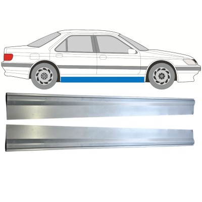 Opravný plech spodnej časti prahu pre Peugeot 605 1989-1999 / Ľavá+Pravá / Sada 15219