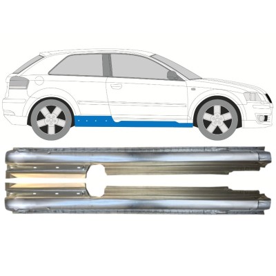 Kompletný prah pre Audi A3 8P 2003-2012 / Ľavý 14563