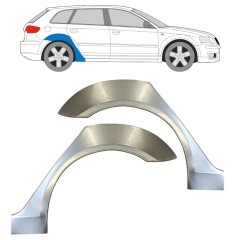Lem zadného blatníka pre Audi A3 8P 2003-2012 / Ľavá+Pravá / Sada 15210
