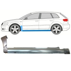 Kompletný prah + opravný plech predného blatníka pre Audi A3 8P 2003-2012 / Ľavý / Sada 11148
