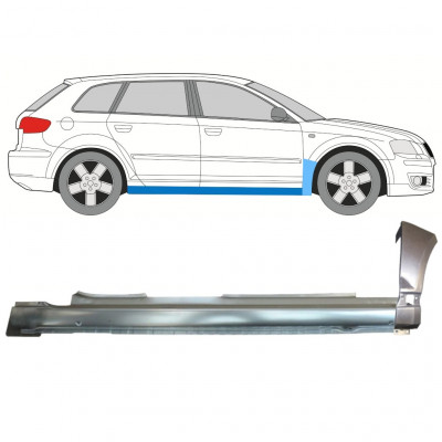 Opravný plech prahu + predného blatníka pre Audi A3 8P 2003-2012 / Pravá 11147