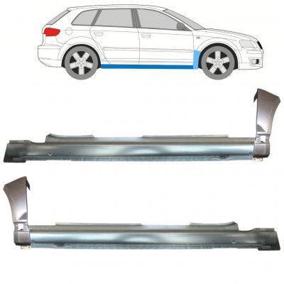 Opravný plech prahu + predného blatníka pre Audi A3 8P 2003-2012 11149