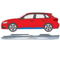 Kompletný prah pre Audi A3 8V 2012-2020 / Ľavý / HATCHBACK 17284