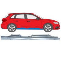 Kompletný prah pre Audi A3 8V 2012-2020 / Pravá / HATCHBACK 17283