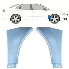 Opravný plech predného blatníka pre Audi A4 B7 2004-2007 / Ľavá+Pravá / Sada 15171