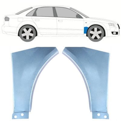 Opravný plech predného blatníka pre Audi A4 B7 2004-2007 / Ľavá+Pravá / Sada 15171