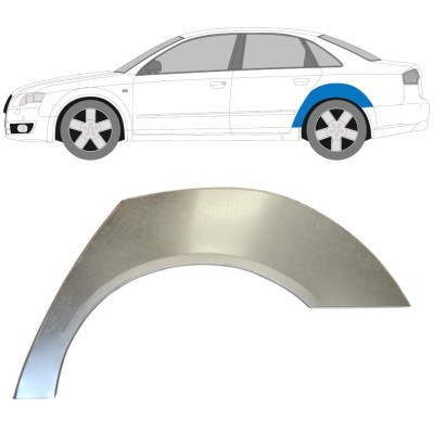 Lem zadného blatníka pre Audi A4 B7 2004-2007 / Ľavý 14744