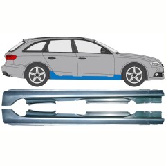 Kompletný prah pre Audi A4 B8 2007-2016 / Ľavá+Pravá / Sada 10587