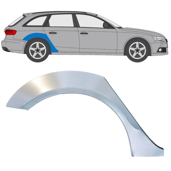 Lem zadného blatníka pre Audi A4 B8 2007-2016 / Pravá 16322
