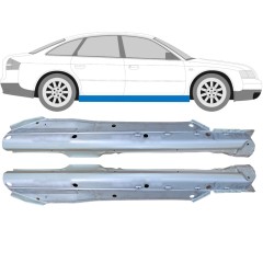 Kompletný prah pre Audi A6 C5 1997-2004 / Ľavá+Pravá / Sada 9119