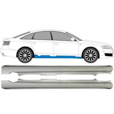 Kompletný prah pre Audi A6 C6 2004-2010 / Ľavá+Pravá / Sada 15035