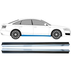 Opravný plech prahu pre Audi A6 C6 2004-2010 / Ľavá+Pravá / Sada 14985