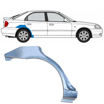 Lem zadného blatníka pre Hyundai Accent 2000-2006 / Pravá 7593