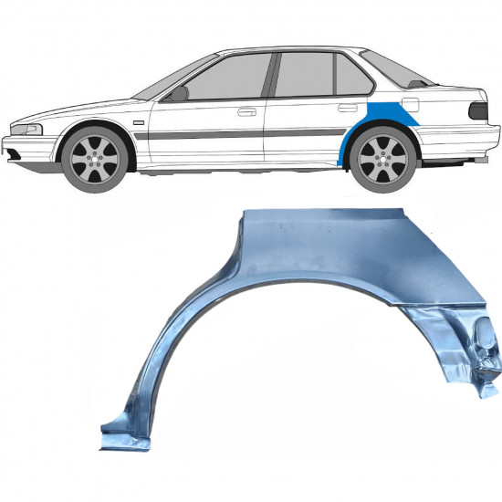 Lem zadného blatníka pre Honda Accord 1989-1993 / Ľavý 6624