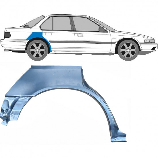 Lem zadného blatníka pre Honda Accord 1989-1993 / Pravá 6623