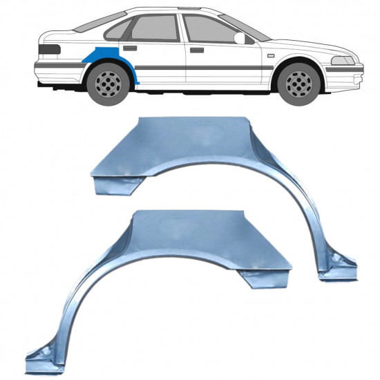 Lem zadného blatníka pre Honda Accord 1993-1998 / Ľavá+Pravá / Sada 10629