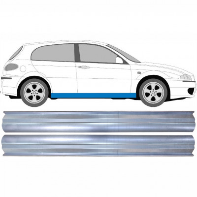 Opravný plech prahu pre Alfa Romeo 147 2000-2010 / Sada 11341