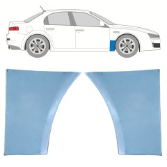 Opravný plech predného blatníka pre Alfa Romeo 159 2005-2012 / Ľavá+Pravá / Sada 11279