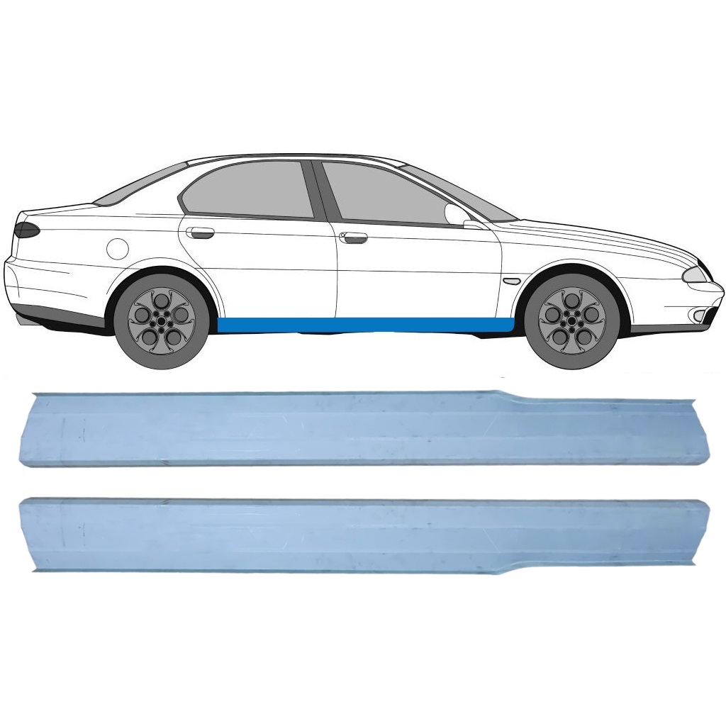 Opravný Plech Prahu Pre Alfa Romeo 166 1998-2007 / Ľavá+Pravá / Sada 9401