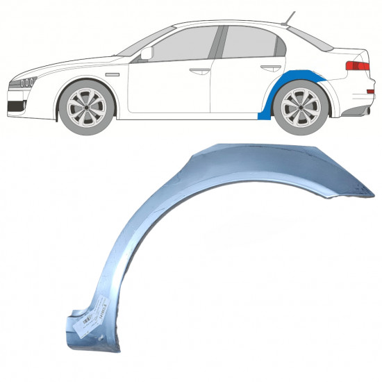 Lem zadného blatníka pre Alfa Romeo 159 2005-2012 / Ľavý 7587