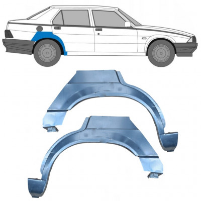 Lem zadného blatníka pre Alfa Romeo 75 1985-1992 / Ľavá+Pravá / Sada 10440