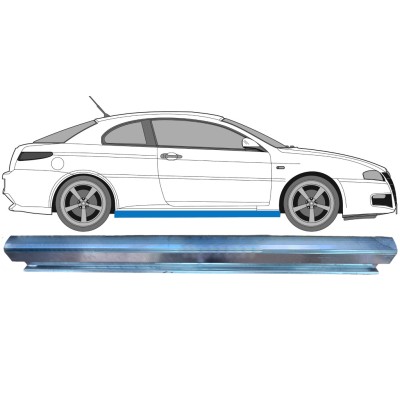 Opravný plech prahu pre Alfa Romeo GT 2003-2010 / Vľavo = Vpravo (symetrické) 7174