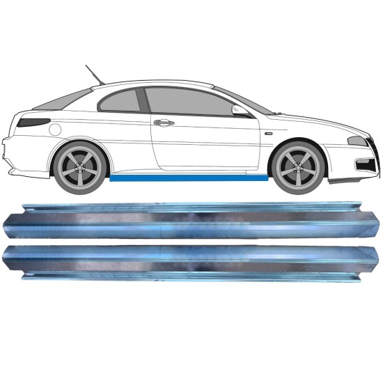 Opravný plech prahu pre Alfa Romeo GT 2003-2010 / Ľavá+Pravá / Sada 16150