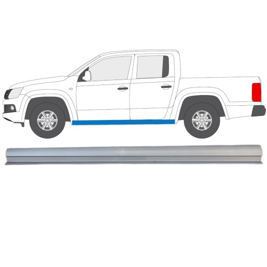 Opravný plech spodnej časti prahu pre Volkswagen Amarok 2010-2022 / Ľavý 15099