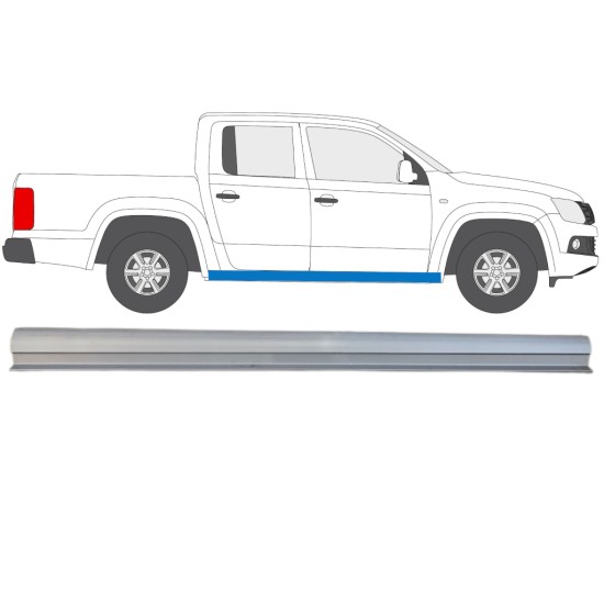 Opravný plech spodnej časti prahu pre Volkswagen Amarok 2010-2022 / Pravá 15098