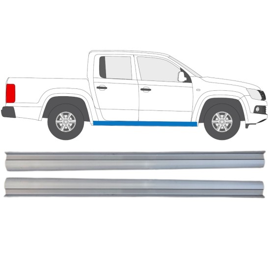 Opravný plech spodnej časti prahu pre Volkswagen Amarok 2010-2022 / Ľavá+Pravá / Sada 15100